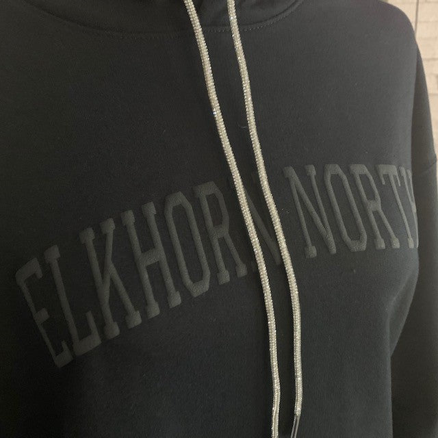 Elkhorn North Black Puff Hoodie