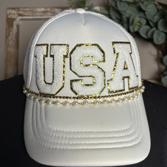 Cream USA Trucker