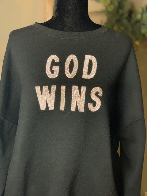 GOD WINS SWEATSHIRT