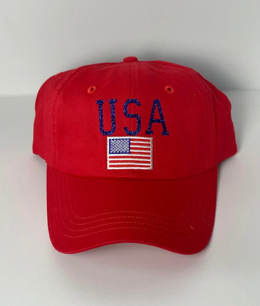 USA Sparkle Trucker Hats