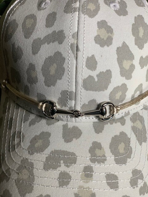 Leopard Buckle Detail Cap